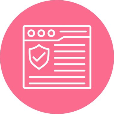 Web Sayfası Satırı Çoklu Çember Rengi