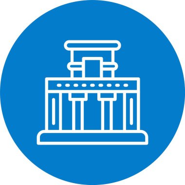 Fresklerin Tapınağı Çizgisi Çok Çemberli Renk