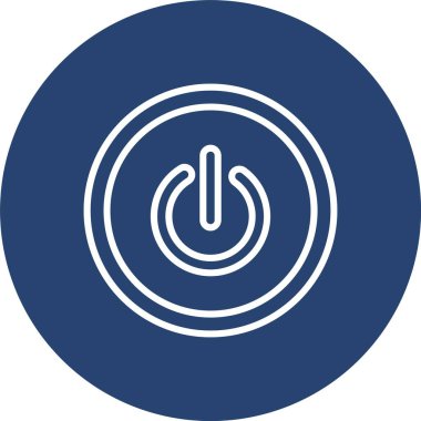 Güç Düğmesi Çizgisi Çoklu Çember Rengi