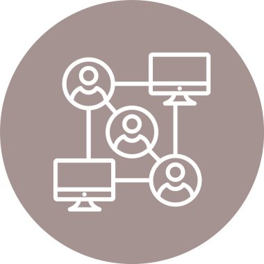 Ağ Çizgisi Çoklu Çember Rengi