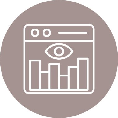 Onglyph Web Trafik Çizgisi Çok Çember Rengi