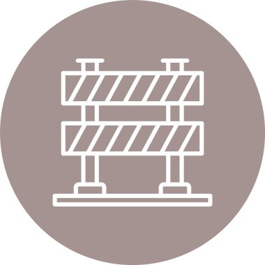 Trafik Bariyeri Hattı Çok Çember Rengi