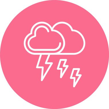 İnclement Hava Çizgisi Çok Çember Rengi