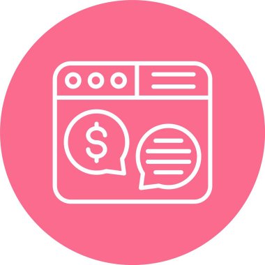 Para Sohbeti Satırı Çok Çember Rengi