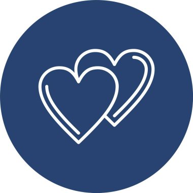 Kalp Çizgisi Çoklu Çember Rengi