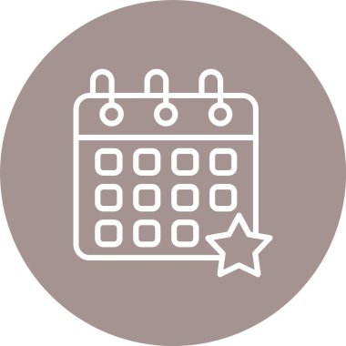 Olay takvimi Çok Çember Rengi