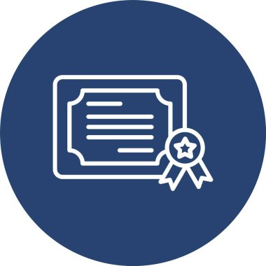 Diploma Çizgisi Çoklu Çember Rengi