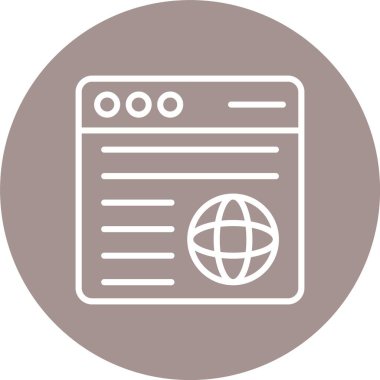 Web sitesi Satırı Çoklu Çember Rengi