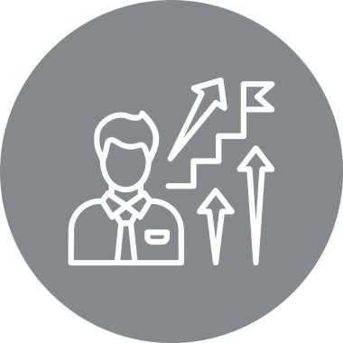 Kariyer Yolu Çizgisi Çok Çember Rengi