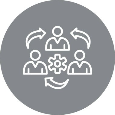 Koordinasyon Çizgisi Çoklu Çember Rengi