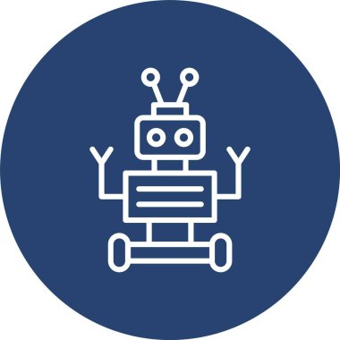 Uzay Robotu Çizgisi Çoklu Çember Rengi