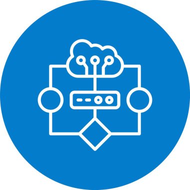 Bulut Hesaplama Satırı Çok Çember Rengi