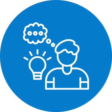 Düşünme Çizgisi Çoklu Çember Rengi