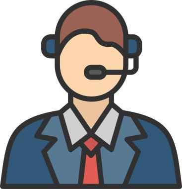 Simge Doldurulmuş Müşteri Hizmeti Satırı