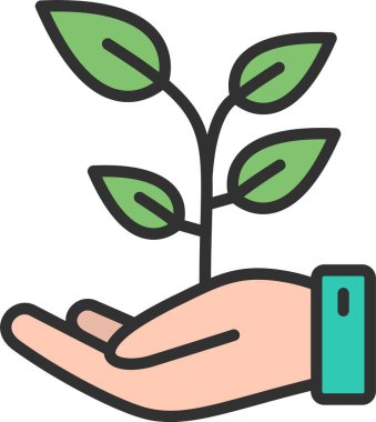 Bitki Satırı Doldurulmuş Simge