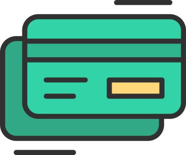 Kredi kartı Hattı Dolu Simge