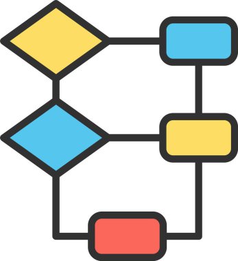 Akış Çizelgesi Simgesi Doldurulmuş