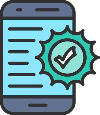 Onaylanmış Satır Doldurulmuş Simge