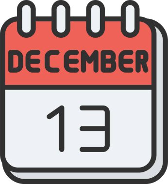 13 Aralık Satır Dolu Simge