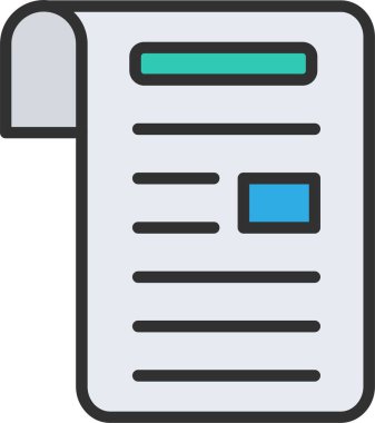 haber kağıdı Satırı Simge Dolduruldu