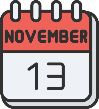 13 Kasım Satırı Doldurulmuş Simge