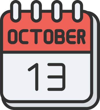 13 Ekim Satırı Doldurulmuş Simge