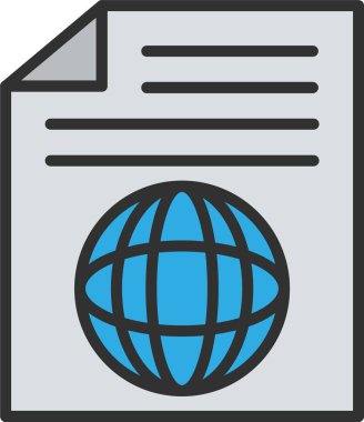 Simge Doldurulmuş Web Belgesi Satırı