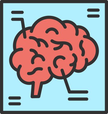 Simge Doldurulmuş Beyin X Ray Satırı