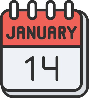 14 Ocak Satırı Doldurulmuş Simge