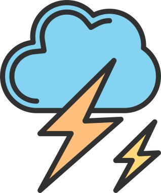 Simge Doldurulmuş Şimşek Çizgisi