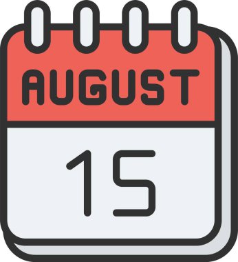 15 Ağustos Satırı Doldurulmuş Simge