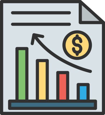 Simge Doldurulmuş Çubuk Grafik Satırı