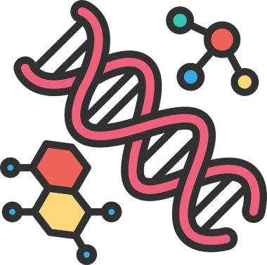 Simge Doldurulmuş DNA yapısı Satırı