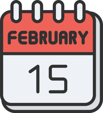 Simge Doldurulmuş 15 Şubat Satırı