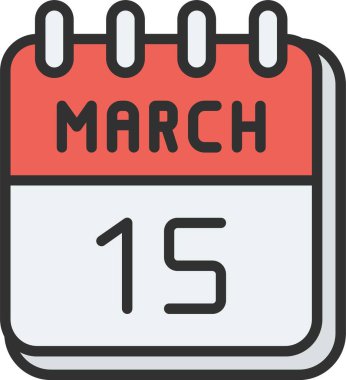 Simge Doldurulmuş 15 Mart Satırı