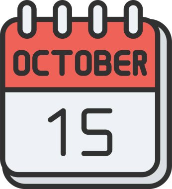 15 Ekim Satırı Doldurulmuş Simge