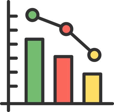 Grafik Satırı Doldurulmuş Simge