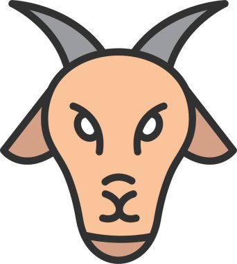 Keçi Satırı Doldurulmuş Simge