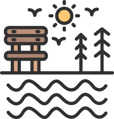 Göl Satırı Doldurulmuş Simge