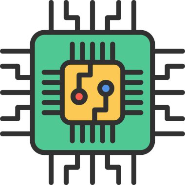 Simge Doldurulmuş Çip Satırı