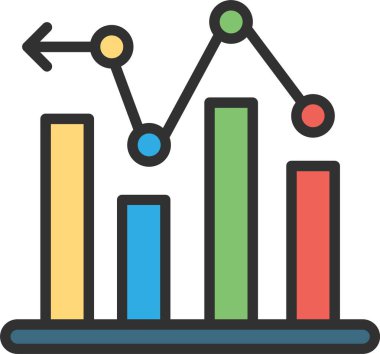 Grafik Satırı Doldurulmuş Simge