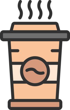 Kahve Satırı Doldurulmuş Simge