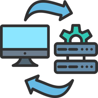 Veri Aktarım Satırı Doldurulmuş Simge