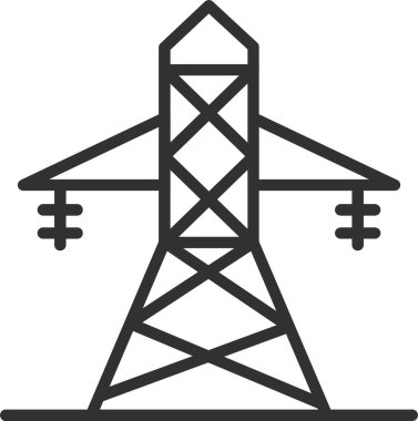 Elektrik Kulesi Simgesi Doldurulmuş
