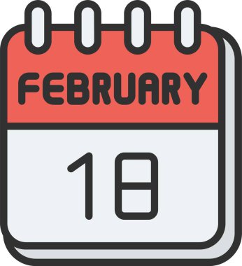 18 Şubat Satırı Doldurulmuş Simge