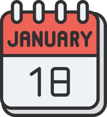 18 Ocak Satırı Doldurulmuş Simge