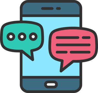 Simge Doldurulmuş Mobil Sohbet Hattı