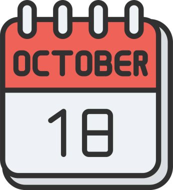 18 Ekim Satırı Doldurulmuş Simge