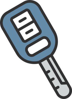 Otomobil Anahtarı Doldurulmuş Simge