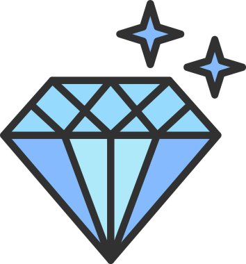 Elmas Satırı Doldurulmuş Simge